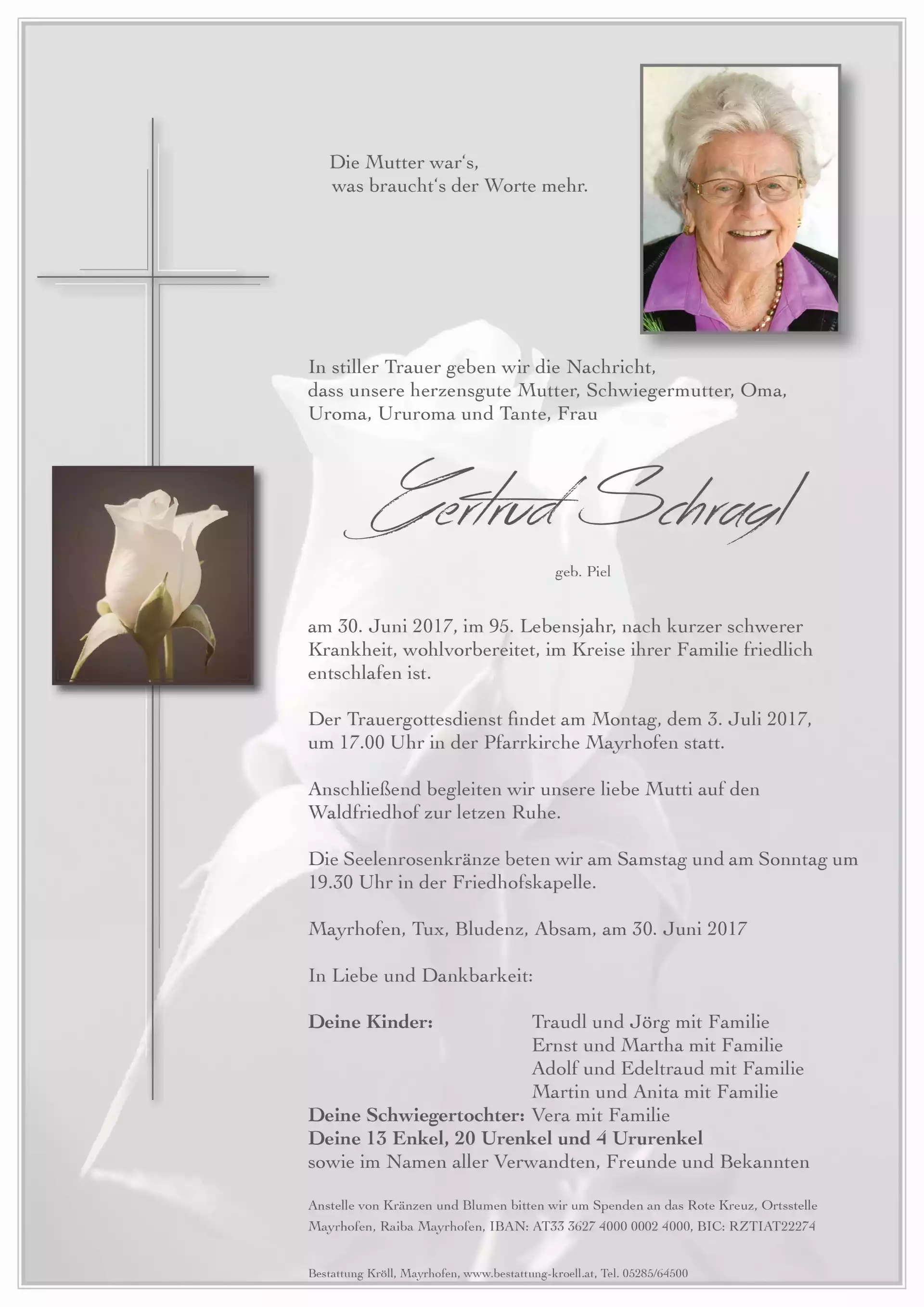 Parte von Gertrud Schragl